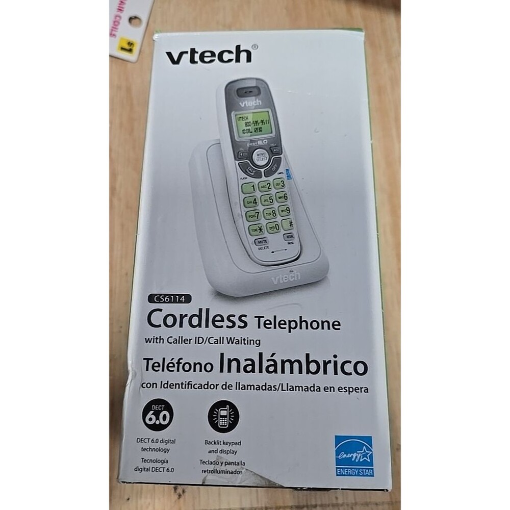 VTech CS6114 DECT 6.0 Cordless Phone with Caller ID Backlit Keypad
